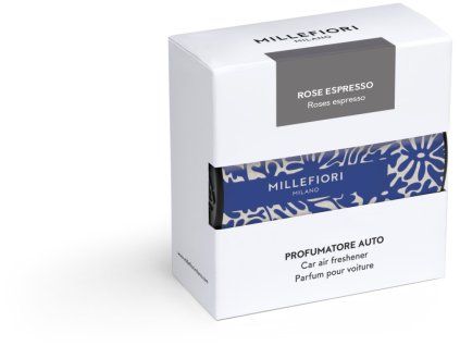 Millefiori Icon Rose Espresso vůně do auta Textil Floral