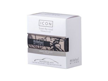Millefiori Icon Vanilla & Wood vůně do auta Textil Floral