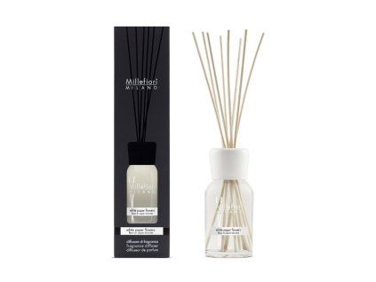 Millefiori Milano White Paper Flowers difuzér 250 ml