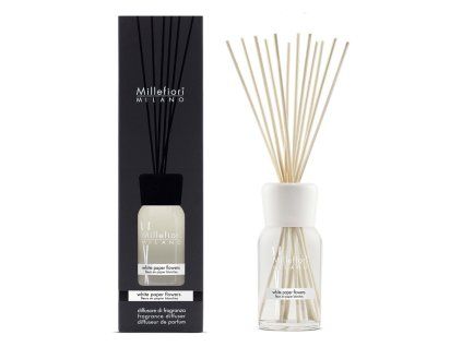 Millefiori Milano White Paper Flowers difuzér 500 ml
