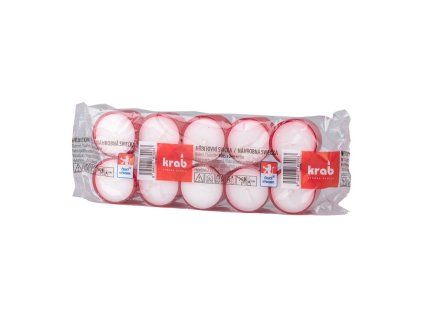 Minirotlichte 24g 8h. 10ks červené lisované