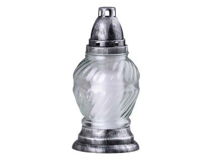 Hřbitovní sklo 24 cm vklad 180g 58h. čiré