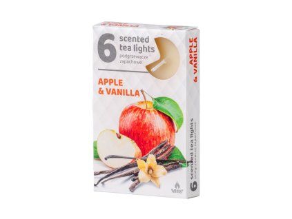 Vonné čajové svíčky 6ks, Apple Vanilla