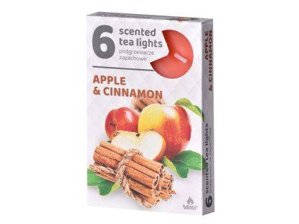 Vonné čajové svíčky 6ks, Apple Cinnamon