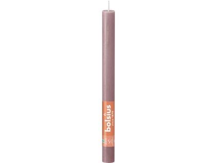Bolsius Rustic Domácí 23×270 mm – Ash Rose (růžová)