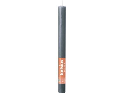 Bolsius Rustic Domácí 23×270 mm – Slate Blue (modrá)