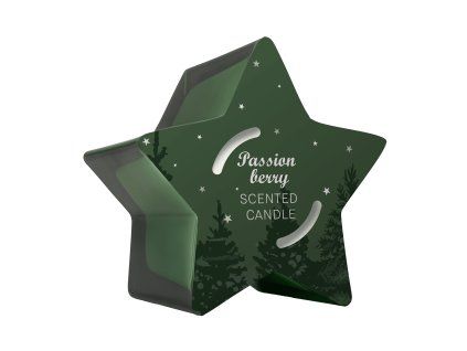 Q Home svíčka Hvězda zelená 125g