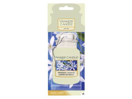 YANKEE CANDLE MIDNIGHT JASMINE VŮNĚ DO AUTA - PAPÍROVÁ AUTO VISAČKA