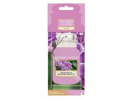 YANKEE CANDLE WILD ORCHID VŮNĚ DO AUTA - PAPÍROVÁ AUTO VISAČKA