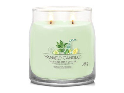 YANKEE CANDLE CUCUMBER MINT COOLER SIGNATURE STŘEDNÍ