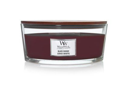 WoodWick Black Cherry svíčka loď