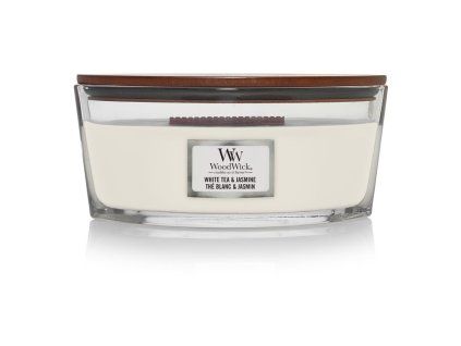 WoodWick White Tea & Jasmine svíčka loď