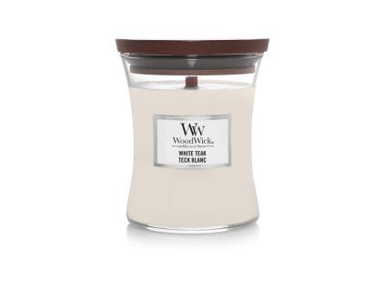 WoodWick White Teak váza střední