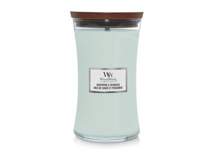 WoodWick Sagewood & Seagrass váza velká