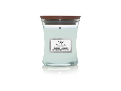 WoodWick Sagewood & Seagrass váza malá