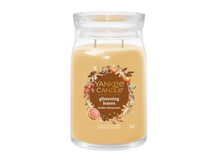 YANKEE CANDLE GLISTENING LEAVES SIGNATURE VELKÝ