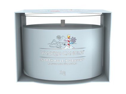 YANKEE CANDLE VOTIVNÍ SVÍČKA PLNĚNÁ VE SKLE NORTH POLE HIDEAWAY