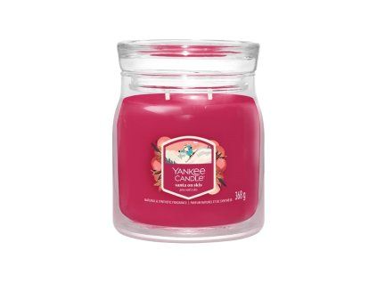 YANKEE CANDLE SANTA ON SKIS SIGNATURE STŘEDNÍ