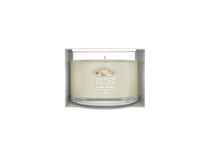 YANKEE CANDLE VOTIVNÍ SVÍČKA PLNĚNÁ VE SKLE VANILLA FLURRIES