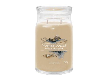 YANKEE CANDLE AMBER & SANDALWOOD SIGNATURE VELKÝ