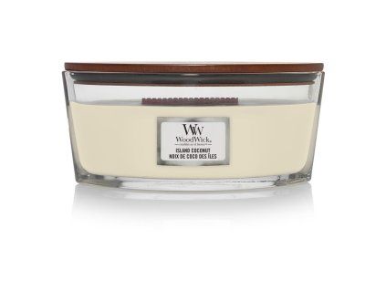 WoodWick Island Coconut svíčka loď