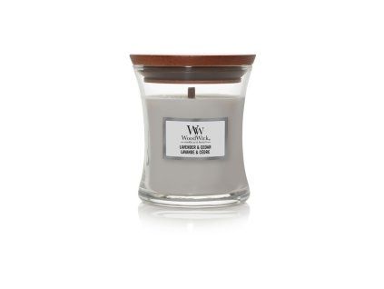 Woodwick Lavender & Cedar svíčka malá