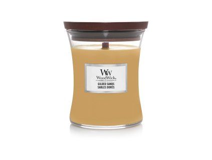 Woodwick Gilded Sands svíčka střední
