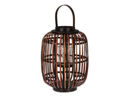 Proutěná lampa s uchem se závěsem na svíčku, přírodní 325x415mm