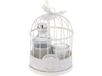 Sada dárková sklo 1 ks vonná svíčka + diffuser 100 ml 55x60 mm