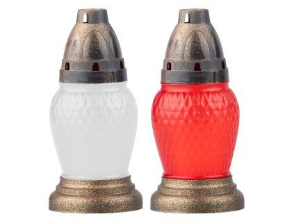 Hřbitovní sklo v plastu 17 cm vklad 40g 12h. mix