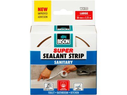 BISON Samolepící těsnící páska SEALANTSTRIP SANITARY WHITE 38 mm