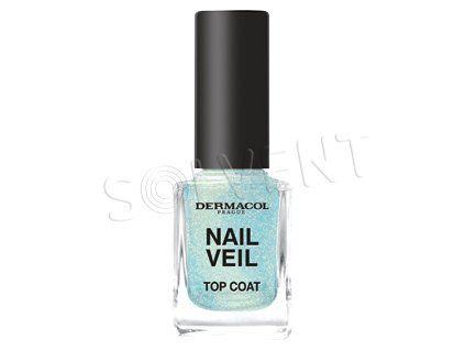 Dermacol dekorativka NAIL VEIL vrchní lak Sparkling ocean
