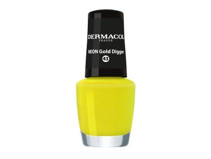 Dermacol dekorativka lak na nehty Neon Gold Digger 43