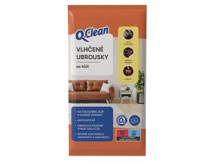 Q Clean vlh ubrousky na kůži (40ks/sáč)