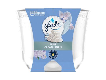 Glade svíčka 204g Clean Linen