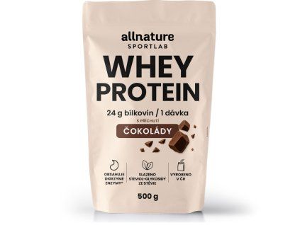 allnature sportlab whey protein s prichuti cokolady 500 g