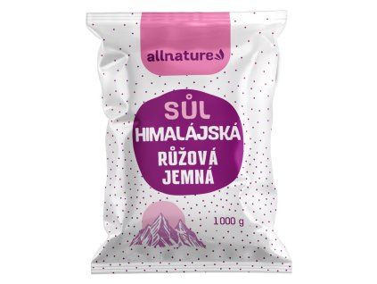 allnature himalajska sul ruzova jemna 1000 g