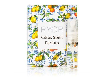 603000 vzorkovka tester citrus spirit parfum karticka a lahvicka