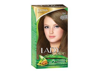 Barva na vlasy LADY in Color, 5.4 Světle kaštanová