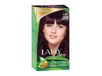 Barva na vlasy LADY in Color, 5.66 Burgundy
