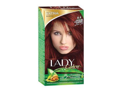 Barva na vlasy LADY in Color, 6.4 Měděná červená