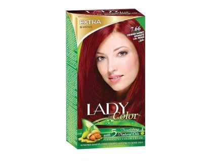 Barva na vlasy LADY in Color, 7.66 Granátová