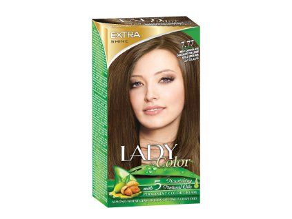 Barva na vlasy LADY in Color, 7.77 Mléčně čokoládová