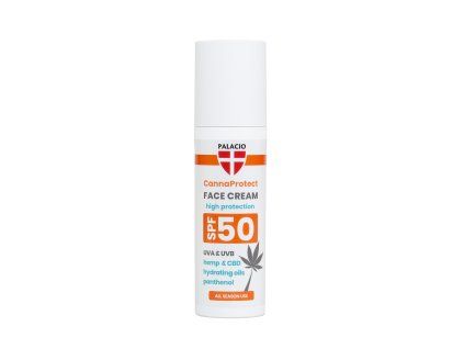 PALACIO CannaProtect - Pleťový krém SPF50 s konopím, 50ml
