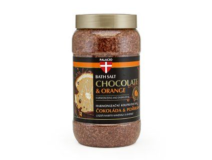 PALACIO Čokoláda & pomeranč koupelová sůl, 1200 g