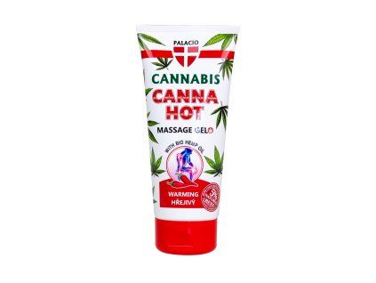 PALACIO Konopný masážní gel CANNAHOT hřejivý, tuba, 200 ml
