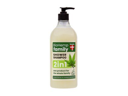 PALACIO 2v1 BioHemp sprchový šampon pro celou rodinu, 750 ml