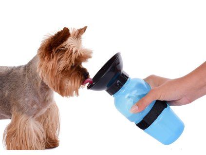 HAFBAR | cestovní láhev na vodu pro psy | integrovaná miska | 600 ml