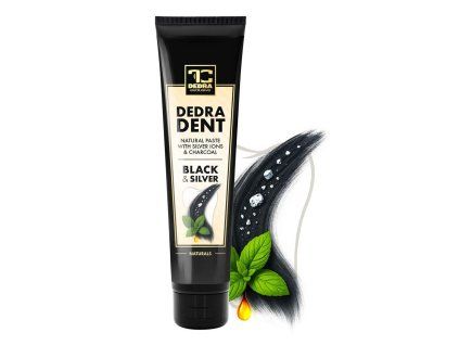 Přírodní zubní pasta s ionty stříbra & bambusovým uhlím | antibakteriální ochrana, svěží dech & šetrné bělení | DEDRA DENT | 100 g