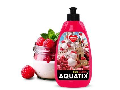 AQUATIX | Rostlinný koncentrát na nádobí MALINY SE SMETANOU | 500 ml